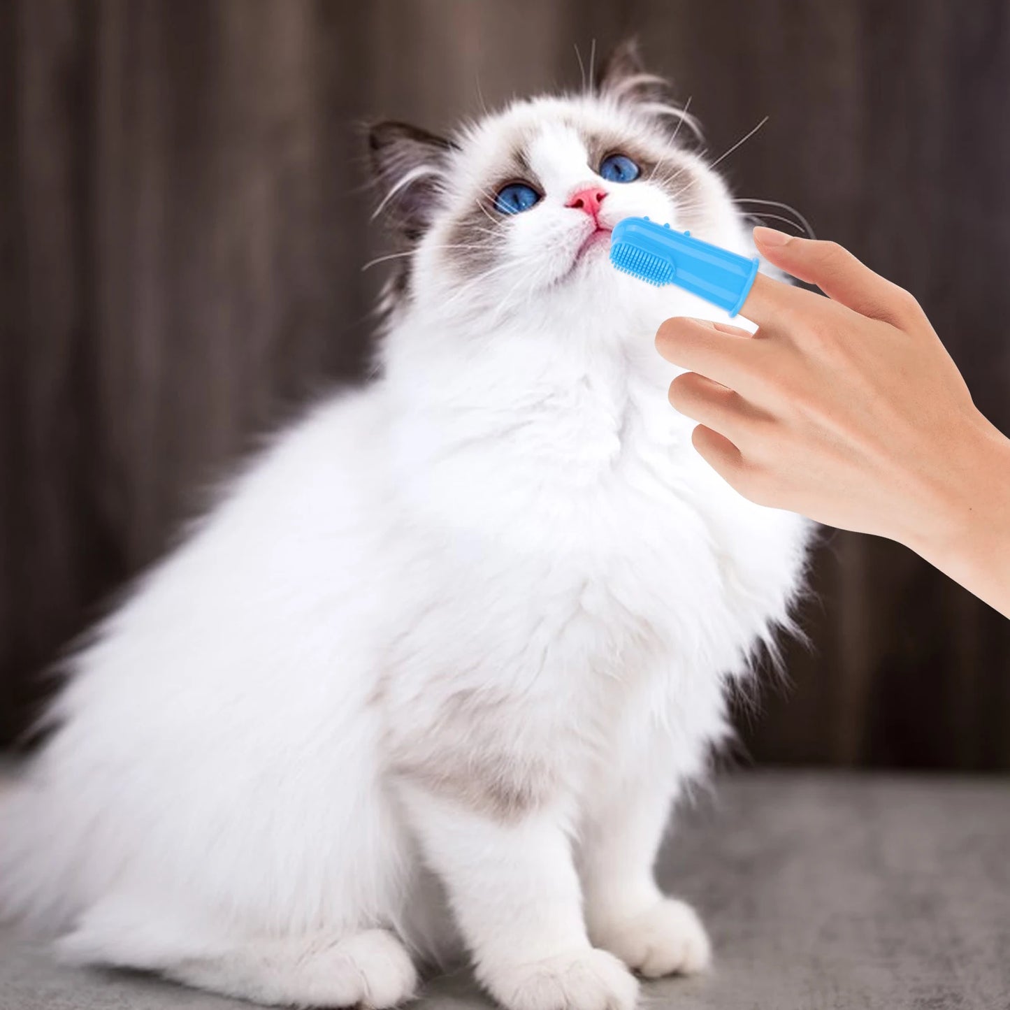 LuxePawe Dog Grooming Kit 6PCS, Silicone Bath Gloves & Finger Toothbrush