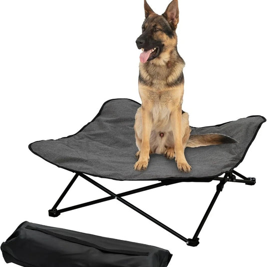 LuxePawe Raised Dog Cot Bed Portable with Carrying Bag for Travel
