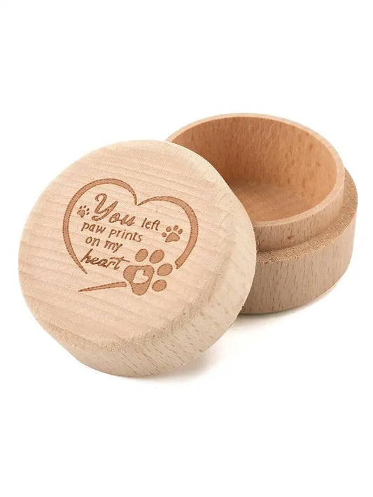 LuxePawe Durable Pet Hair & Ashes Keepsake Box for Dog & Cat Memorial