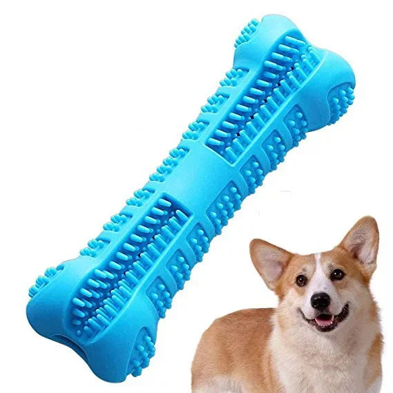 LuxePawe Rubber Dog Chew Toy Toothbrush Stick for Small Dogs Training