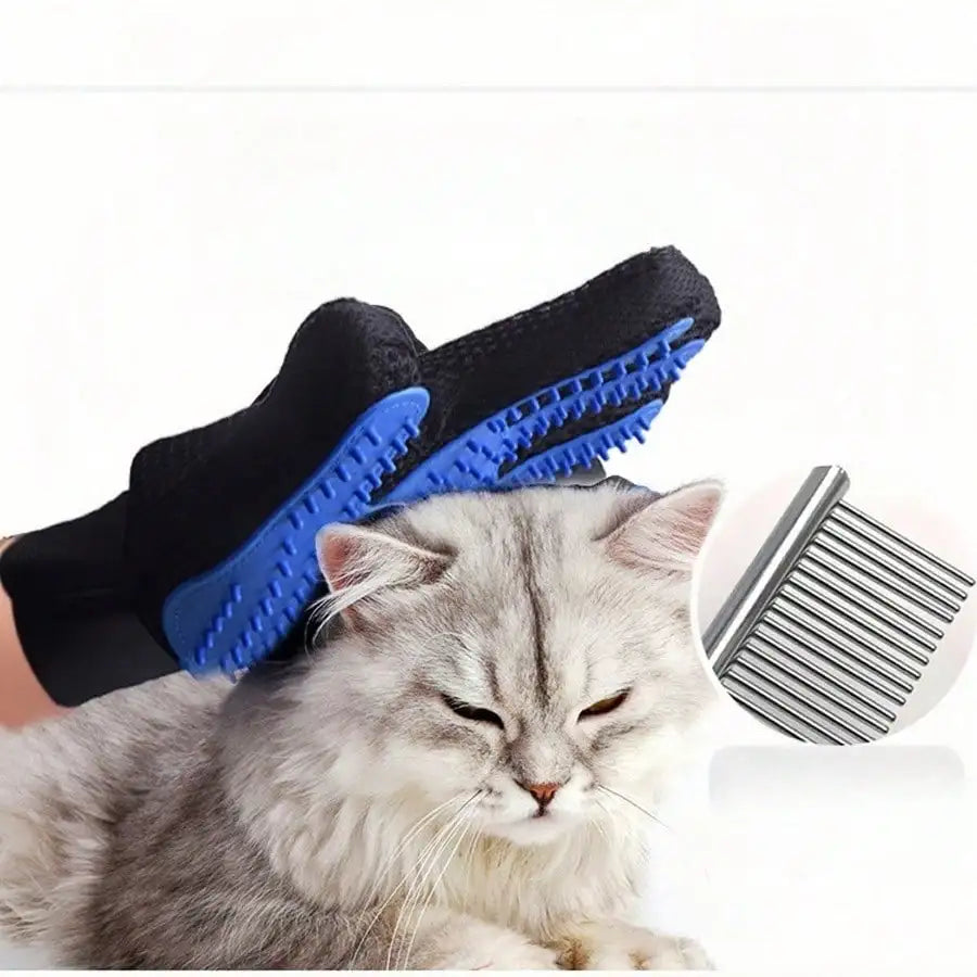 LuxePawe Pet Grooming Gloves | Gentle Deshedding & Bath Massage Mitt