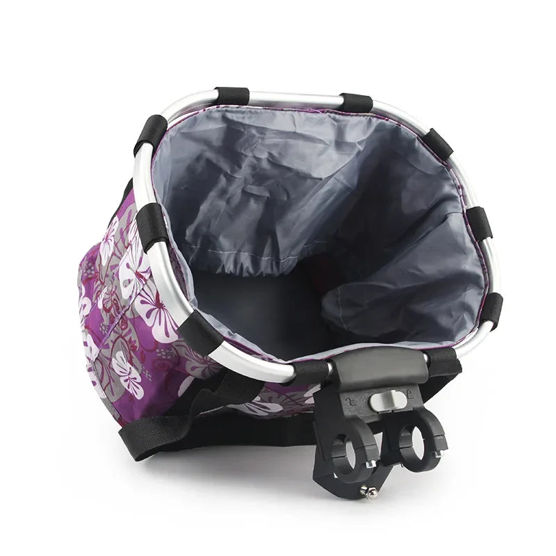 LuxePawe Bicycle Front Basket 2-in-1 Pet Carrier Detachable Handlebar Bag