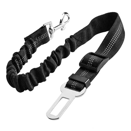 LuxePawe Dog Car Safety Belt with Adjustable Length & Reflective Line
