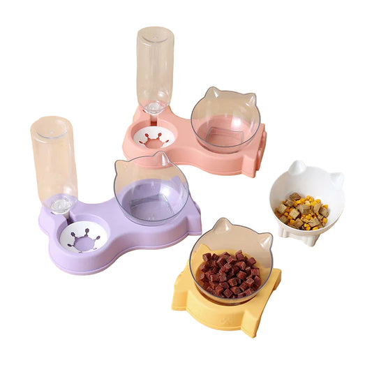 LuxePawe Pet Feeder Automatic Dog and Cat Food & Drinking Bowl