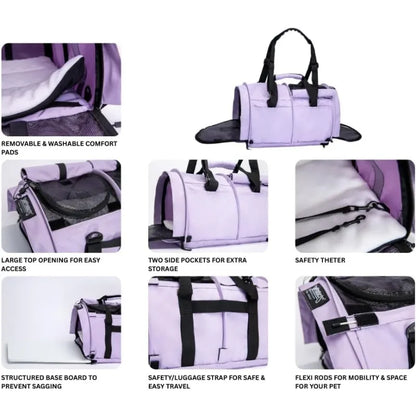 LuxePawe Pro 3.0 Pet Travel Carrier – Soft-Sided for Cats & Dogs