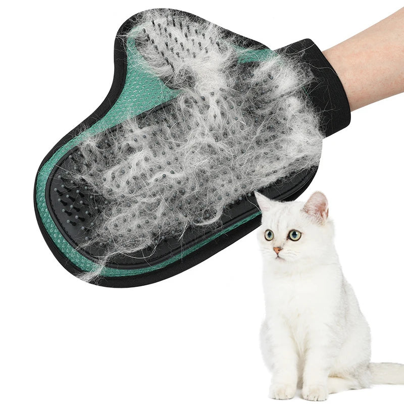 LuxePawe Pet Bath Massage Gloves, Silicone Dog & Cat Grooming Brush