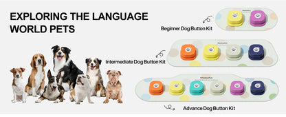 LuxePawe Dog Talking Buttons with Mat Voice Recording Pet Trainer