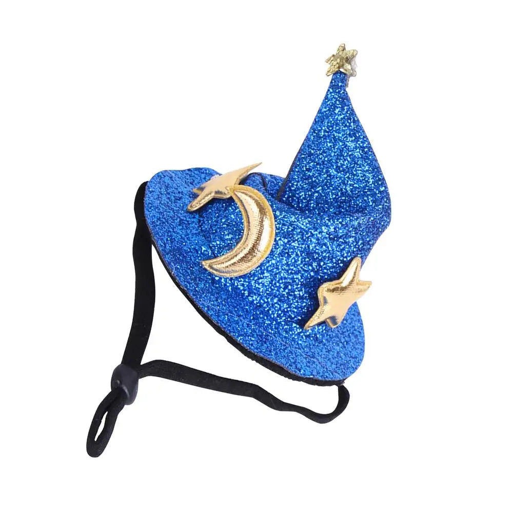 LuxePawe Mini Witch Hat – Adjustable Halloween Pet Headgear for Small Animals