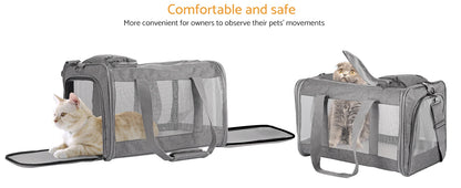 LuxePawe Airline-Approved Soft Pet Carrier for Cats & Dogs Travel Bag