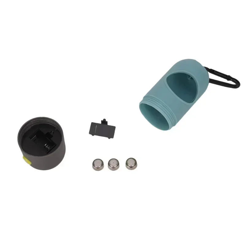 LuxePawe Dog Poop Bag Dispenser Set LED Light Degradable Waste Bags