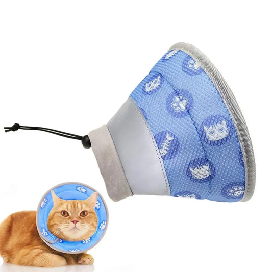 LuxePawe Soft Pet Collar | Cute Print Neck Guard Cone for Post-Surgery Care