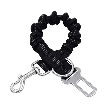 LuxePawe Dog Car Safety Belt with Adjustable Length & Reflective Line