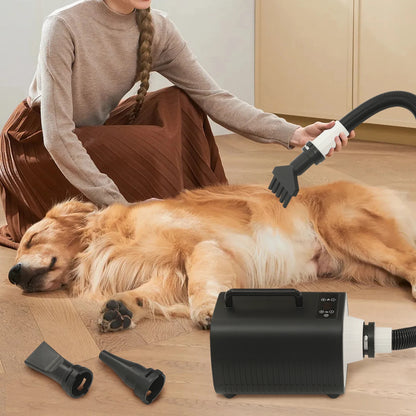 LuxePawe Dog & Cat Grooming Hair Dryer Adjustable Temp 9-Speed LED Display