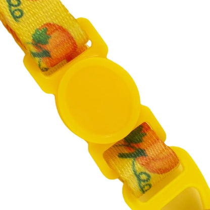 LuxePawe Breakaway Cat Collar 2-Pack Adjustable Fall Pumpkin Kitten Collar
