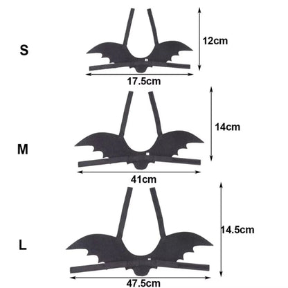 LuxePawe Pet Bat Wings Costume – Funny Halloween Outfit for Cats & Dogs