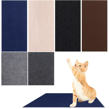 LuxePawe Self-Adhesive Cat Scratcher Mat – Trimmable Pad for Sofa & Wall