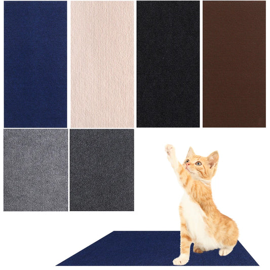 LuxePawe Self-Adhesive Cat Scratcher Mat – Trimmable Pad for Sofa & Wall