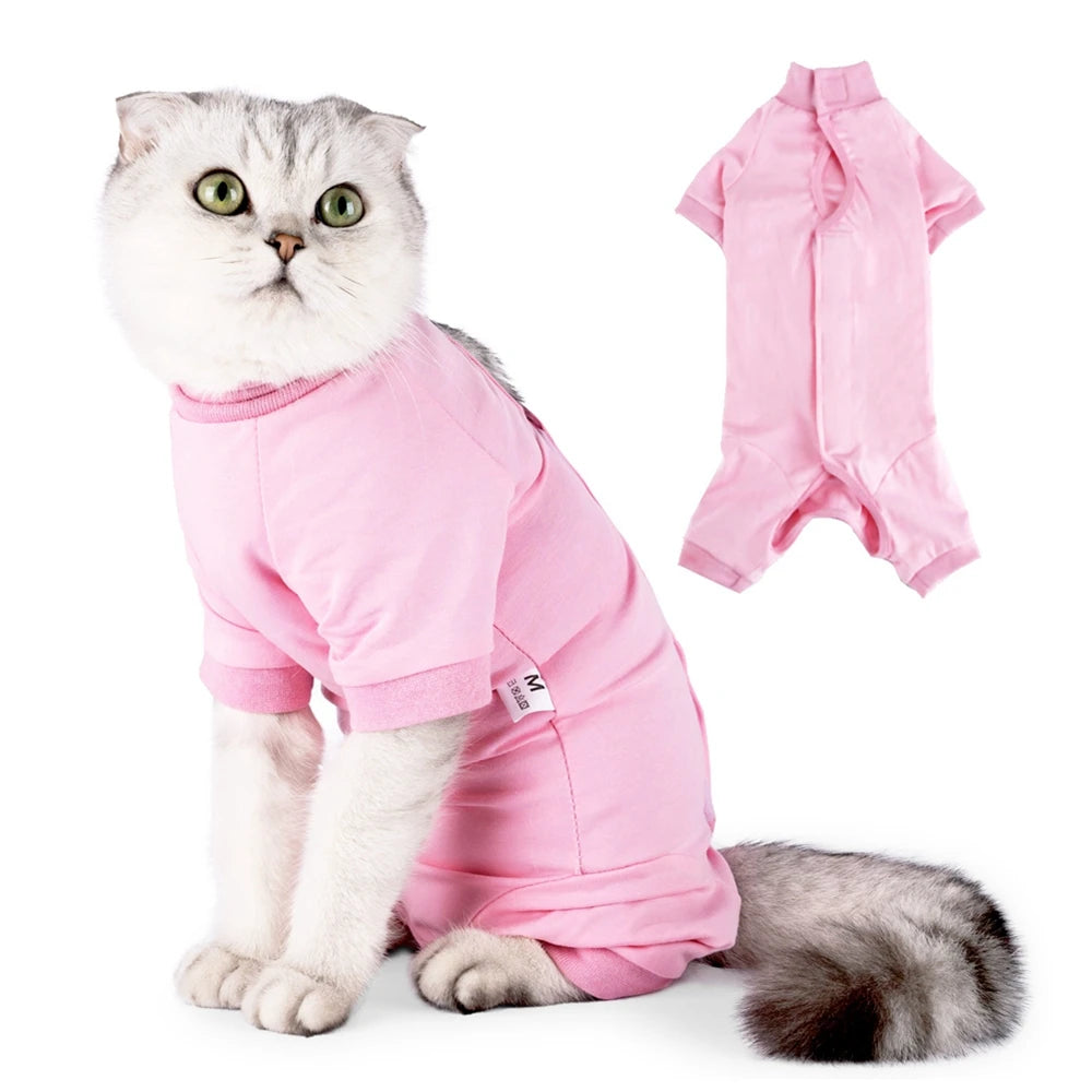 LuxePawe Cat & Dog Recovery Suit Post-Surgery Anti-Licking Bodysuit