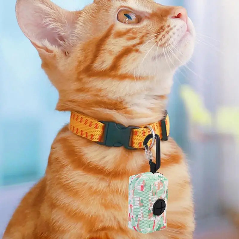 LuxePawe Dog Poop Bag Holder with Carabiner Refillable for Walking