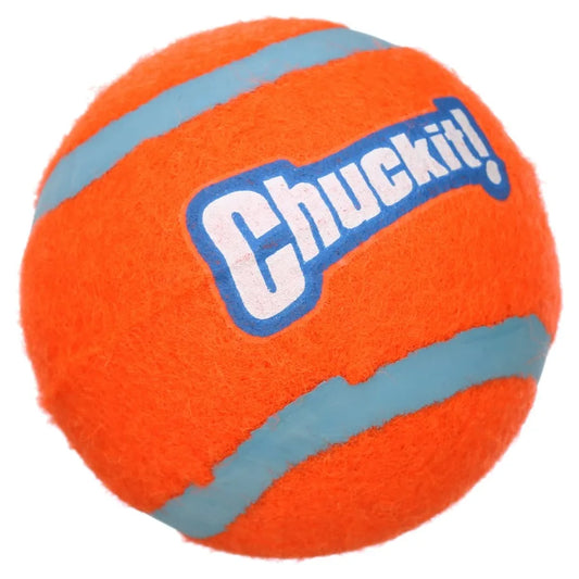 LuxePawe Durable Rubber Tennis Ball Dog Toy 2.5” Pack of 4 Orange
