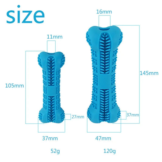 LuxePawe Rubber Dog Chew Toy Toothbrush Stick for Small Dogs Training