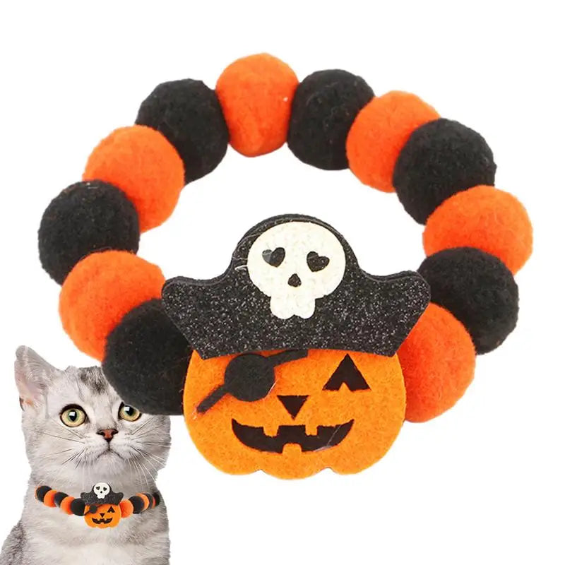 LuxePawe Adjustable Halloween Pet Collar – Stylish for Dogs & Cats
