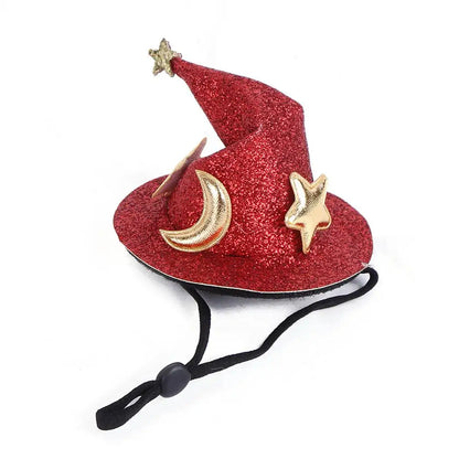LuxePawe Mini Witch Hat – Adjustable Halloween Pet Headgear for Small Animals