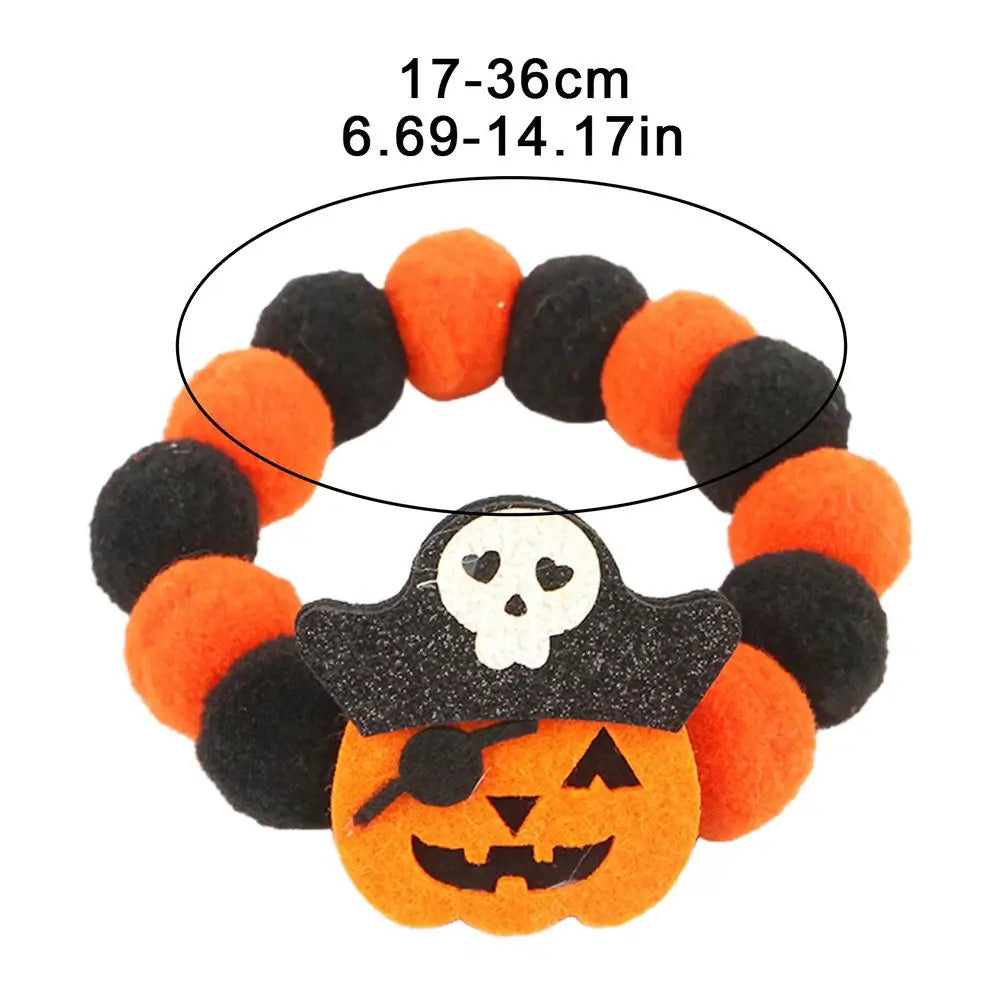 LuxePawe Adjustable Halloween Pet Collar – Stylish for Dogs & Cats