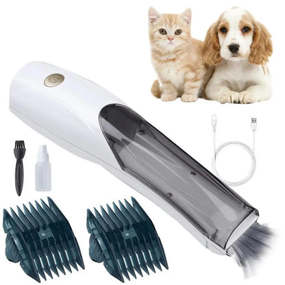 LuxePawe Cordless Dog Shaver 3-Speed Pet Hair Clipper with USB Vacuum