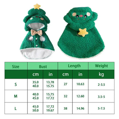 LuxePawe Cozy Holiday Pet Cape Cartoon Hat Christmas Outfit for Cats & Puppies