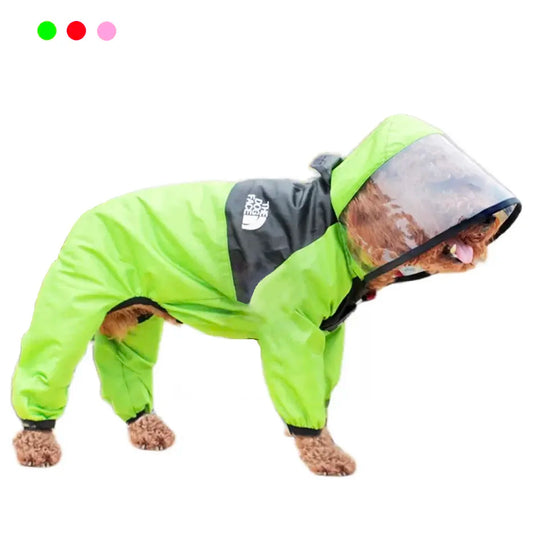 LuxePawe Transparent Hooded Dog Raincoat Waterproof Jacket for Dogs & Cats