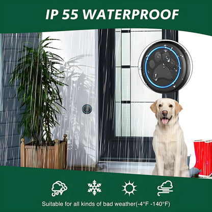 LuxePawe Dog Doorbell | Wireless Potty Training System, 1000ft, Weatherproof