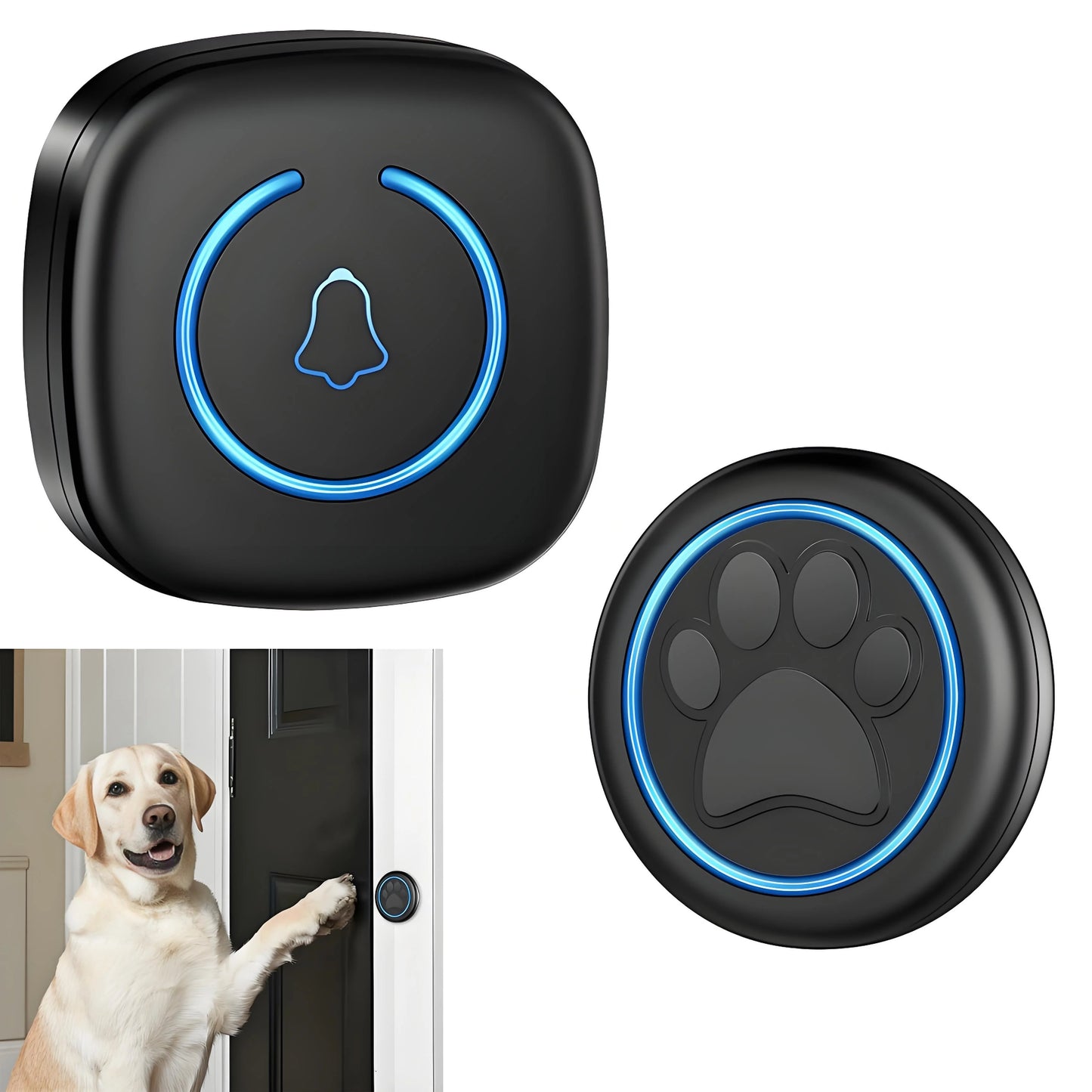 LuxePawe Dog Doorbell | Wireless Potty Training System, 1000ft, Weatherproof