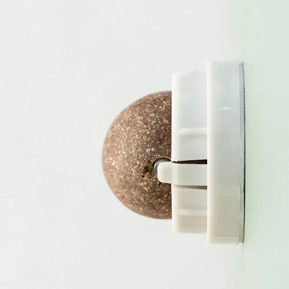 LuxePawe Rotatable Catnip Wall Toy – Edible Roller Ball for Teeth Cleaning