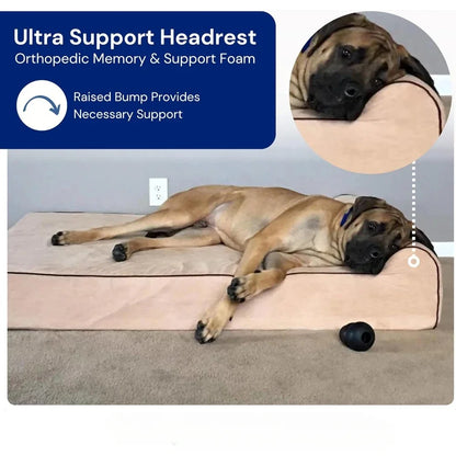 LuxePawe Orthopedic Memory Foam Dog Bed for Elderly & Arthritic Dogs
