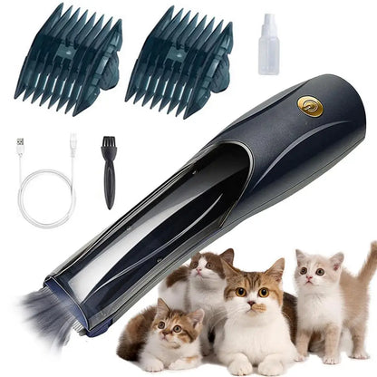 LuxePawe Cordless Dog Shaver 3-Speed Pet Hair Clipper with USB Vacuum