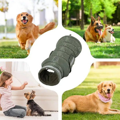 LuxePawe Winter Dog Jacket Waterproof Fleece Lined Warm Outdoor Coat