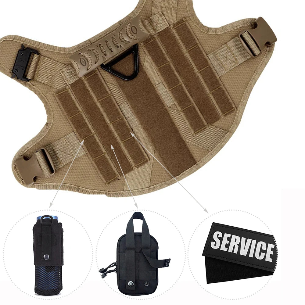 LuxePawe Tactical Dog Harness German Shepherd Malinois Training Vest