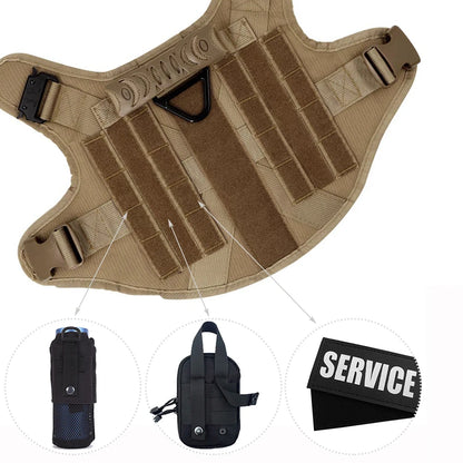 LuxePawe Tactical Dog Harness German Shepherd Malinois Training Vest