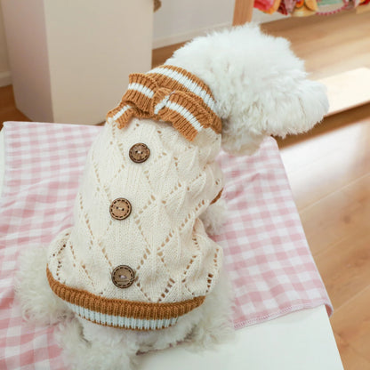 LuxePawe Cute Pet Knitted Sweater, Autumn Winter Dog Warm Clothes