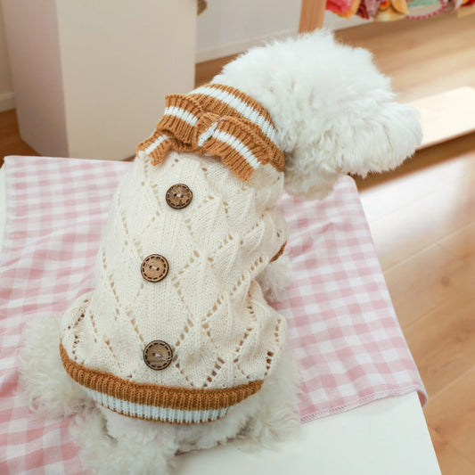 LuxePawe Cute Pet Knitted Sweater, Autumn Winter Dog Warm Clothes