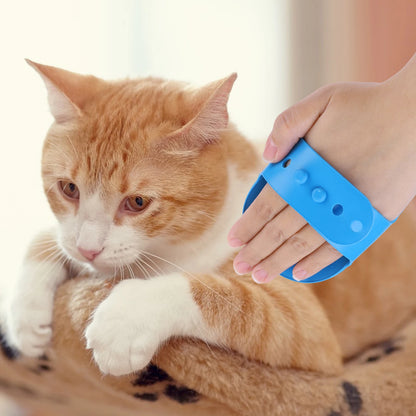 LuxePawe Dog Grooming Kit 6PCS, Silicone Bath Gloves & Finger Toothbrush